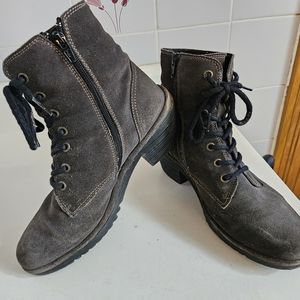 Fly London Grey Zip Up Boots 39